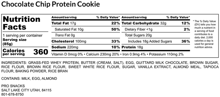 Pro Chocolate Chip Cookie