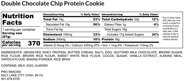 Pro Double Chocolate Chip Cookie