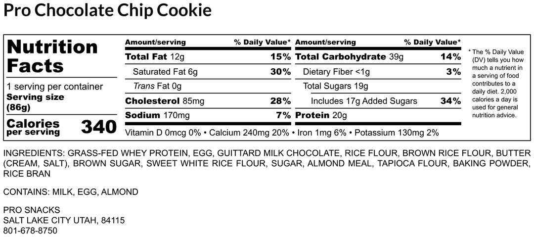 Pro Chocolate Chip Cookie