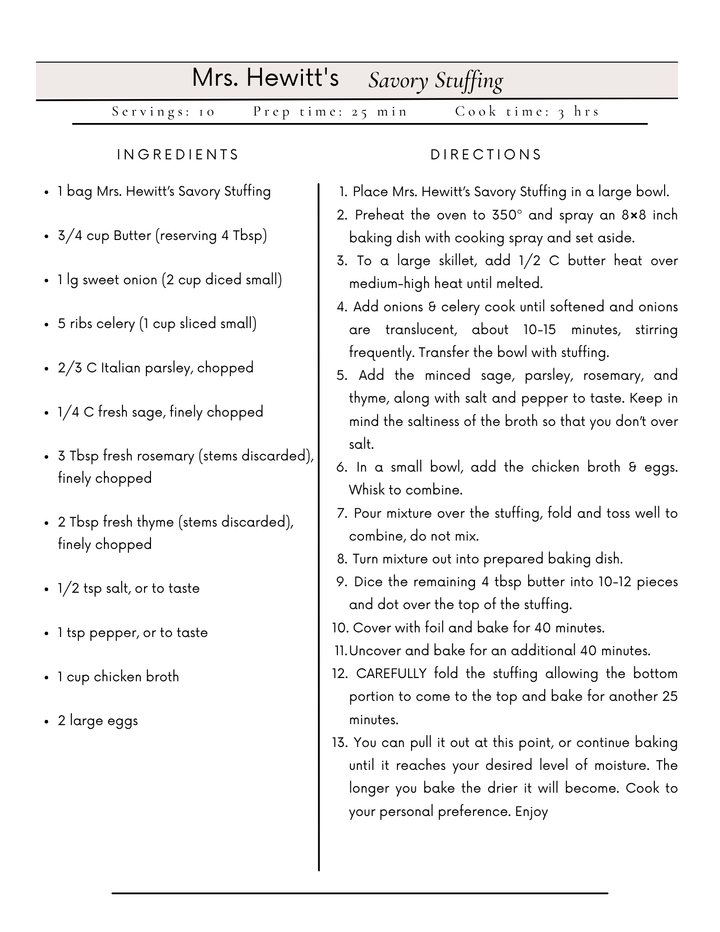 Savory Stuffing
